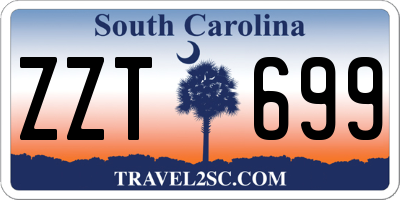 SC license plate ZZT699