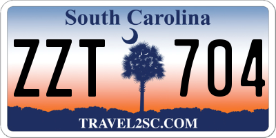 SC license plate ZZT704
