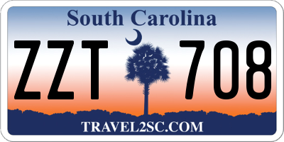 SC license plate ZZT708