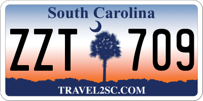 SC license plate ZZT709