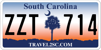 SC license plate ZZT714