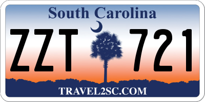 SC license plate ZZT721