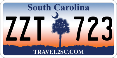 SC license plate ZZT723