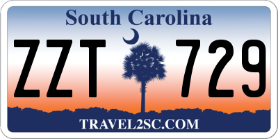 SC license plate ZZT729