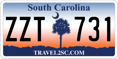 SC license plate ZZT731