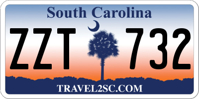 SC license plate ZZT732