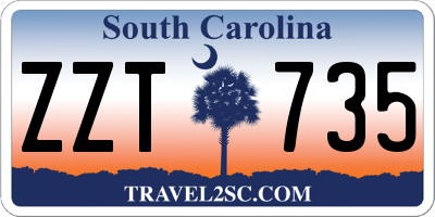 SC license plate ZZT735