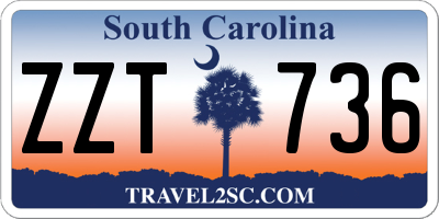 SC license plate ZZT736