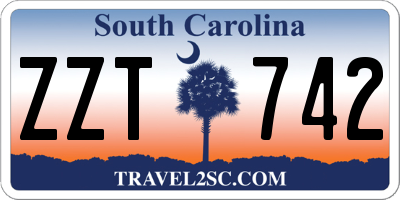 SC license plate ZZT742