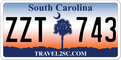 SC license plate ZZT743