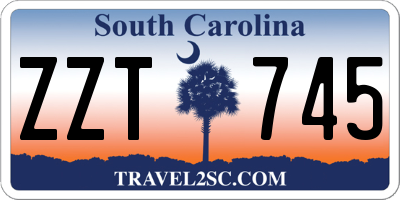 SC license plate ZZT745