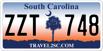 SC license plate ZZT748