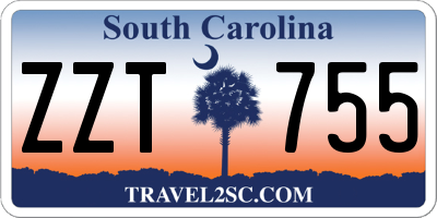 SC license plate ZZT755