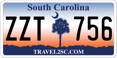 SC license plate ZZT756