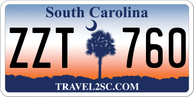 SC license plate ZZT760