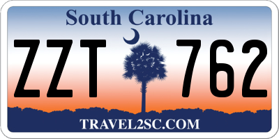 SC license plate ZZT762