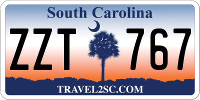 SC license plate ZZT767