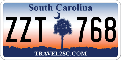 SC license plate ZZT768