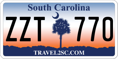 SC license plate ZZT770