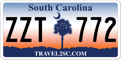 SC license plate ZZT772