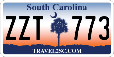 SC license plate ZZT773