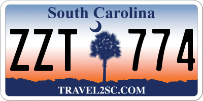 SC license plate ZZT774