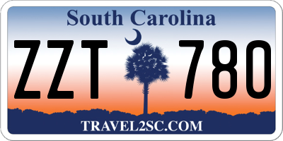 SC license plate ZZT780