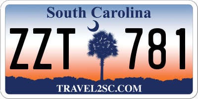 SC license plate ZZT781