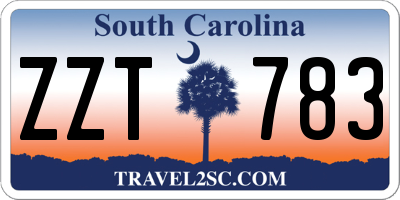 SC license plate ZZT783
