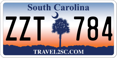 SC license plate ZZT784