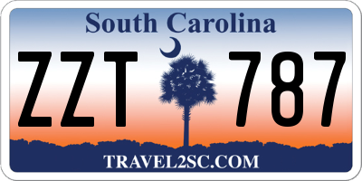 SC license plate ZZT787