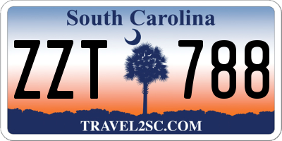 SC license plate ZZT788