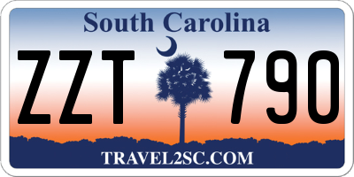 SC license plate ZZT790