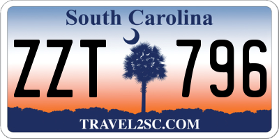 SC license plate ZZT796