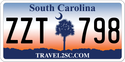 SC license plate ZZT798