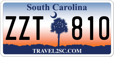 SC license plate ZZT810