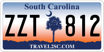 SC license plate ZZT812