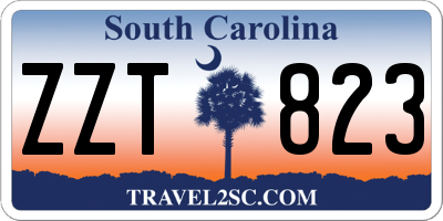 SC license plate ZZT823