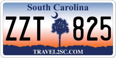 SC license plate ZZT825