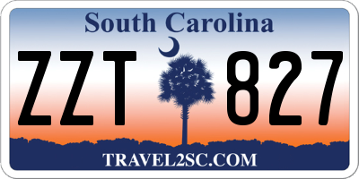 SC license plate ZZT827