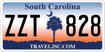 SC license plate ZZT828