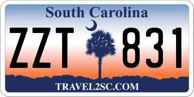 SC license plate ZZT831