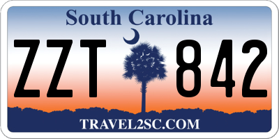 SC license plate ZZT842