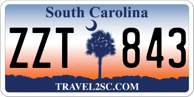 SC license plate ZZT843