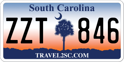 SC license plate ZZT846