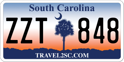 SC license plate ZZT848