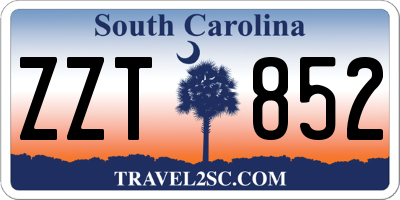 SC license plate ZZT852
