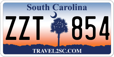 SC license plate ZZT854