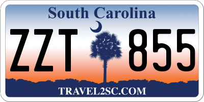 SC license plate ZZT855