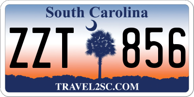 SC license plate ZZT856